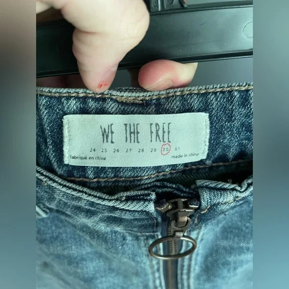 Free People We The Free Zip Front Mini Skirt Size 30 - Picture 4 of 4